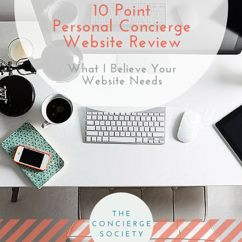 Concierge Society - 10 Point Personal Concierge Website Review