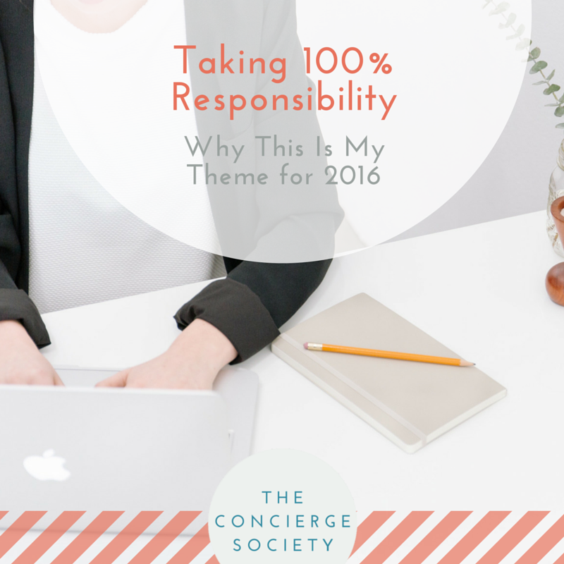 Concierge Society - Taking 100% Responsibility